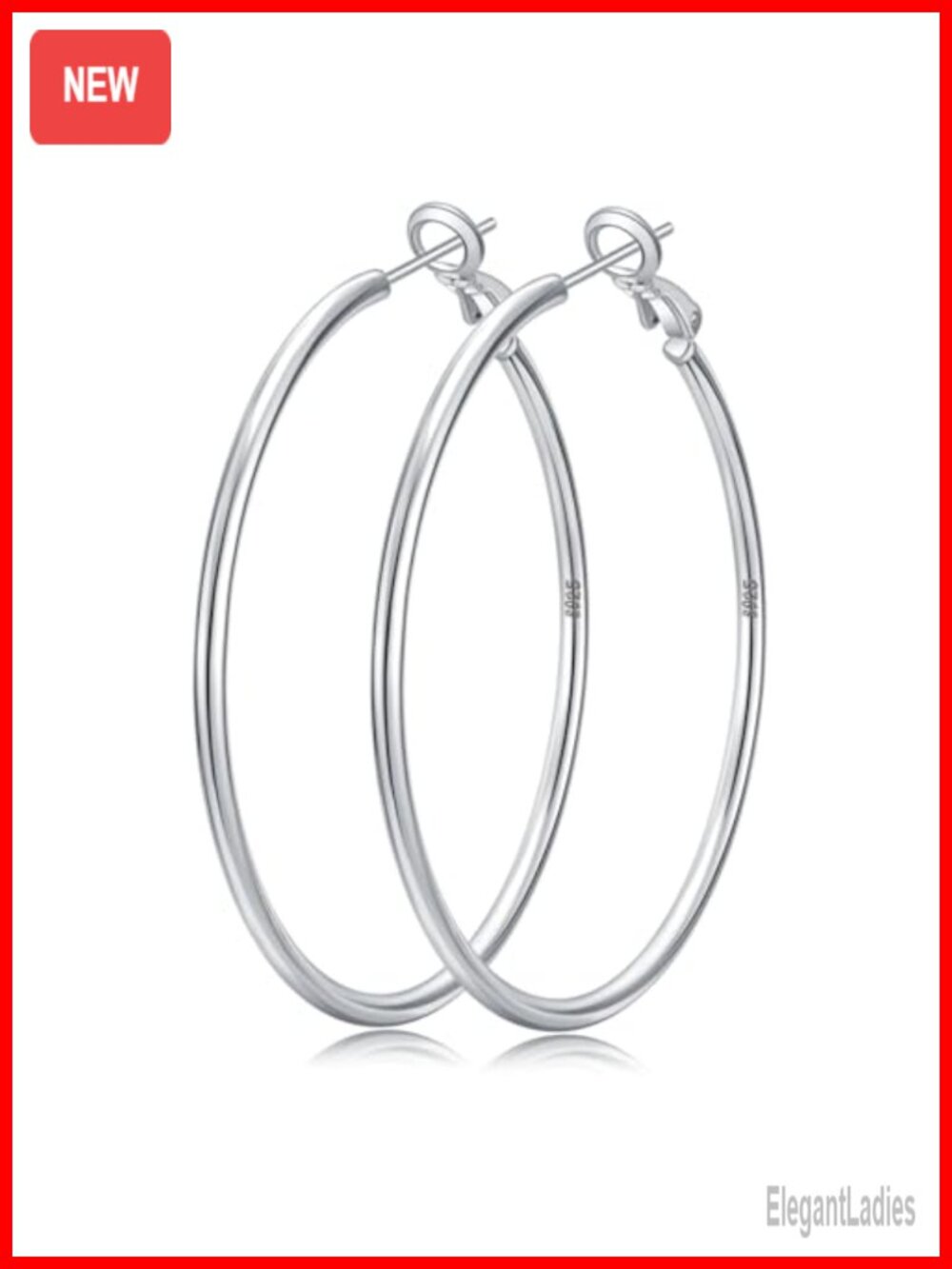 Sterling Silver Gold Plated Hoop Earrings Hinged Hoop Women Jewelry